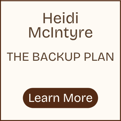 Author: Heidi McIntyre, Story: The Backup Plan. Click to learn more.