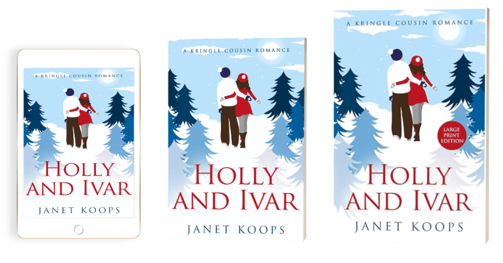 Book Cover for Holly and Ivar in ebook, print, and large print editions. Click to purchase.