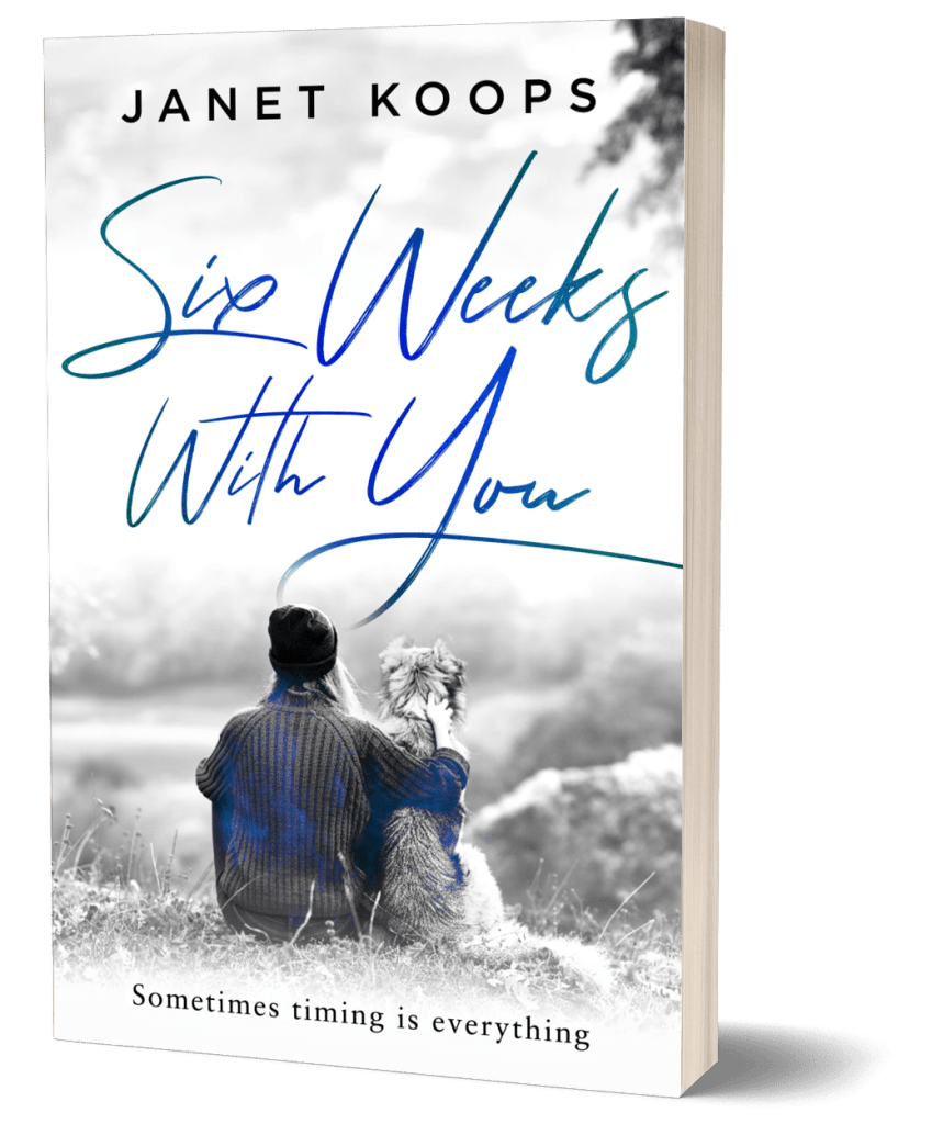 Book Cover for Six Weeks With You by Janet Koops. Click to learn more.
